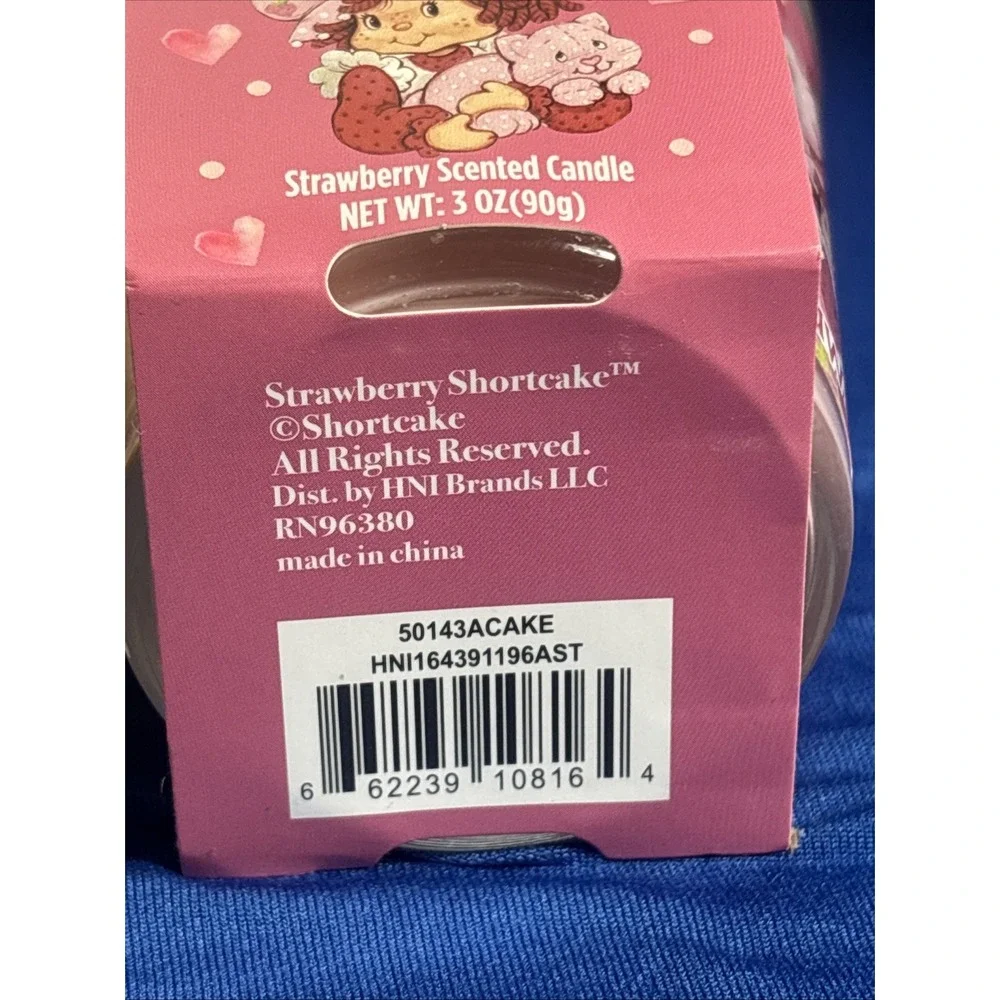 The World of Strawberry Shortcake scented candles Set Of 4,3oz Fun Colors New